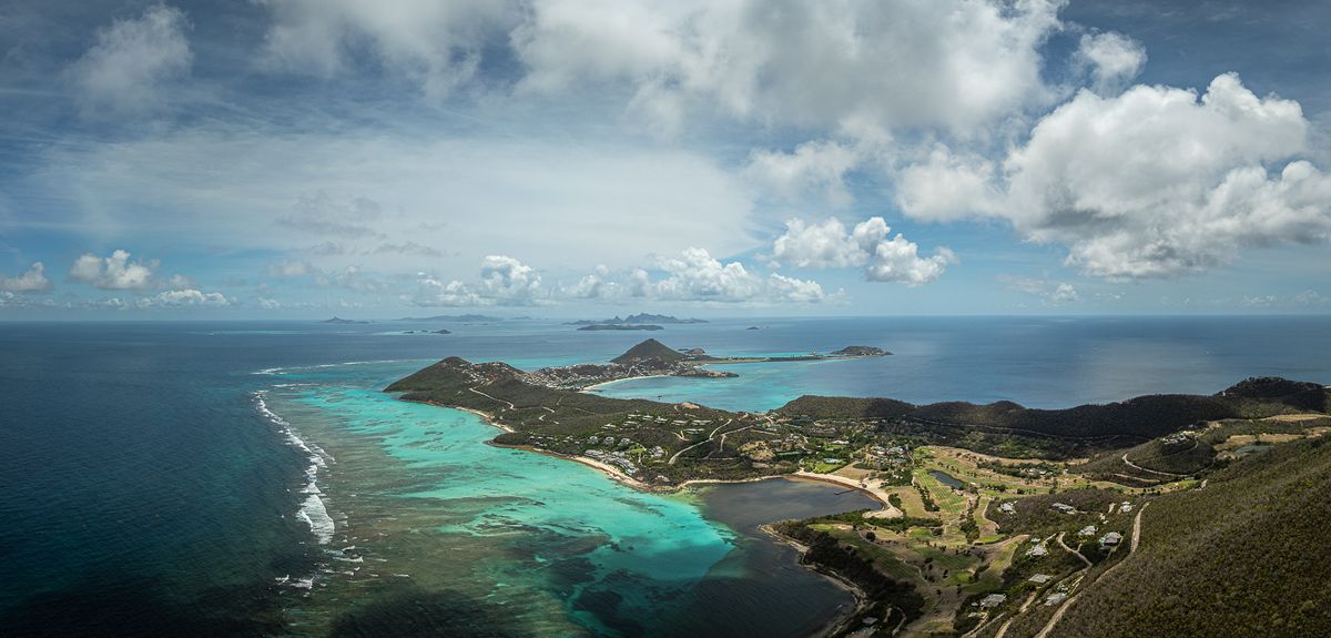 Canouan from the air